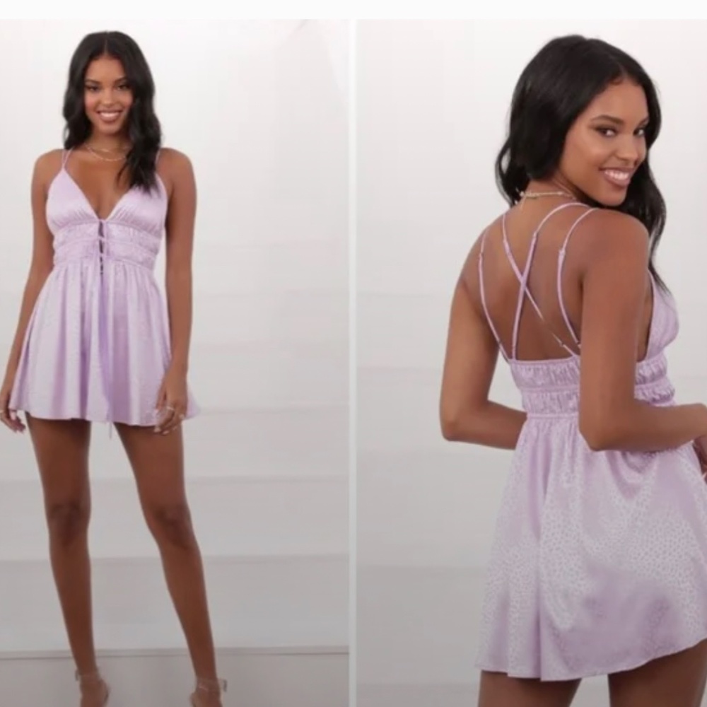 Small Lucy in the Sky Lavender Party Dress